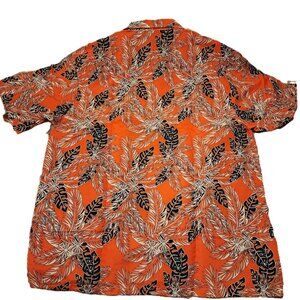Men's Hawaiian cotton shirt - 4 XL - Orange